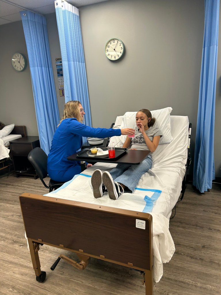 Hands-on clinical training during CNA classes in Knoxville preparing students for Certified Nurse Assistant certification